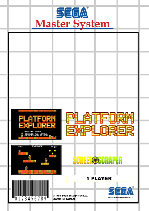 Platform Explorer (Homebrew) — Box back